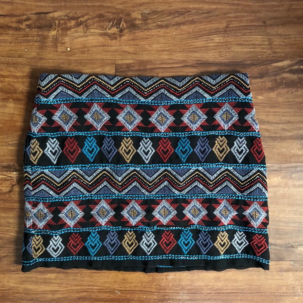 Beaded Geometric Skirt